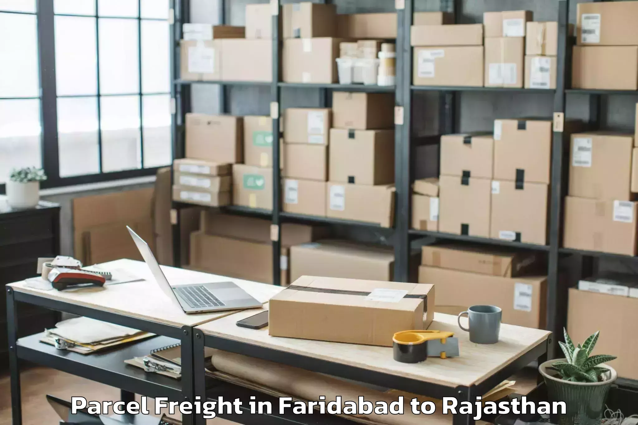 Quality Faridabad to Jodhpur National University Jo Parcel Freight